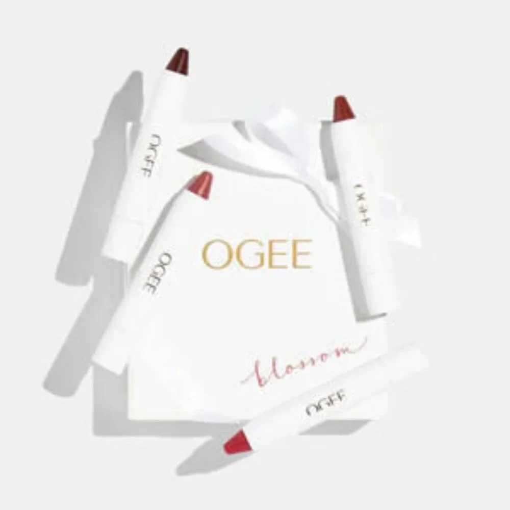 New OGEE Blossom Nude Tinted Sculpted Conditioning Lip Stick Set of 4 MSRP$112